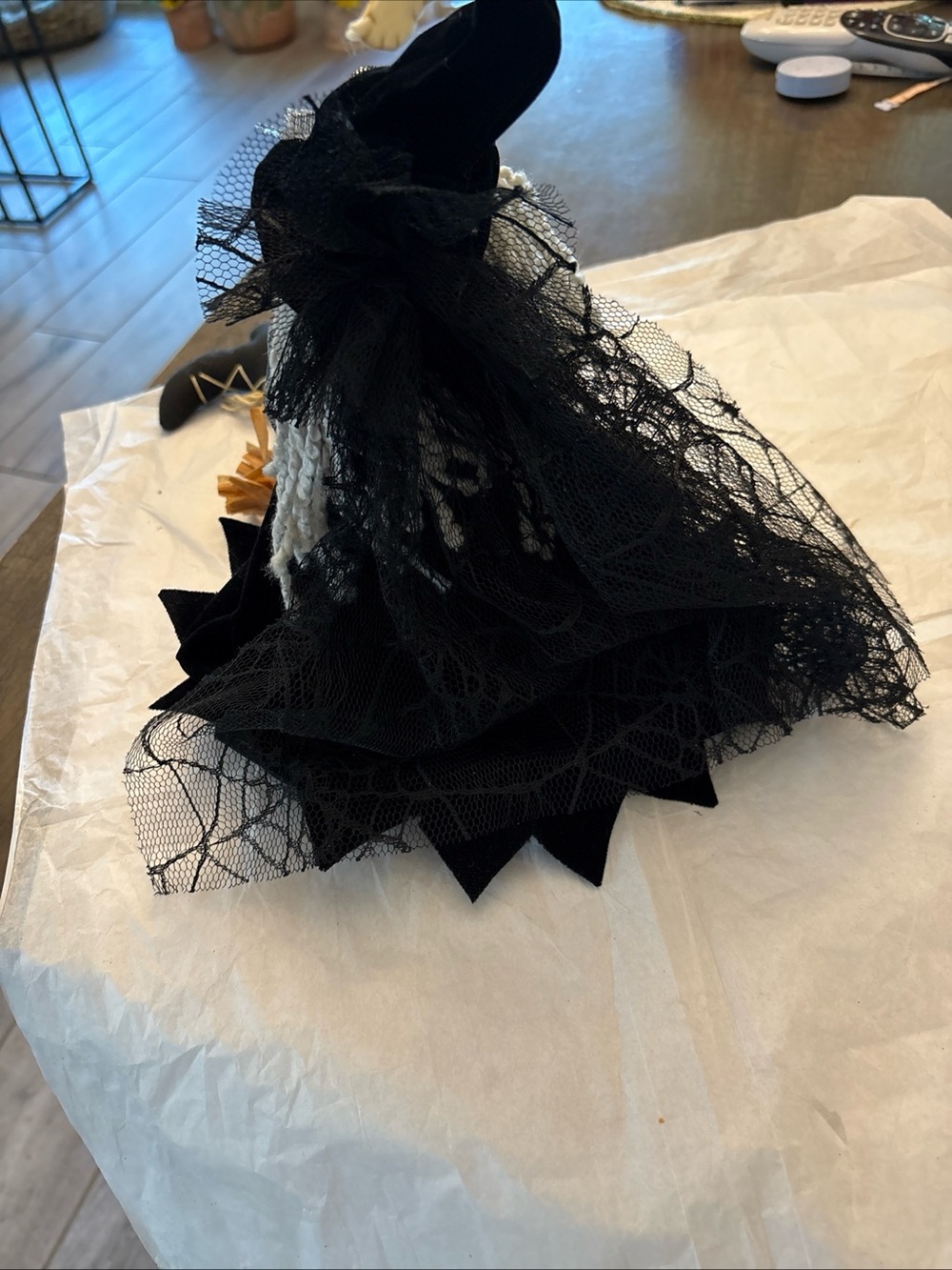 Vintage Halloween Fabric Witch Shelf Sitter - Picture 8 of 9